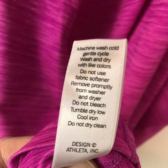 ATHLETA sz S Racerback Hot Pink Sleeveless TOP yoga workout athletic athleisure - Picture 7 of 9